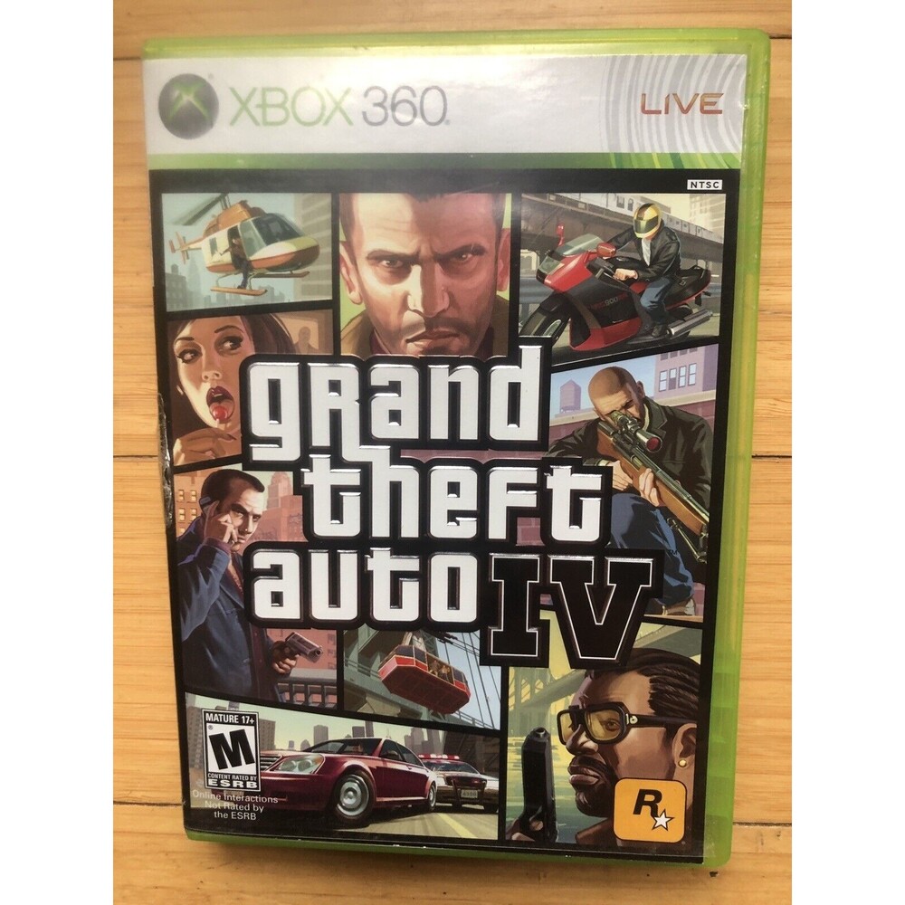 Grand Theft Auto IV (Microsoft XBOX 360,2008) - NO DISC - COMPLETE BOX